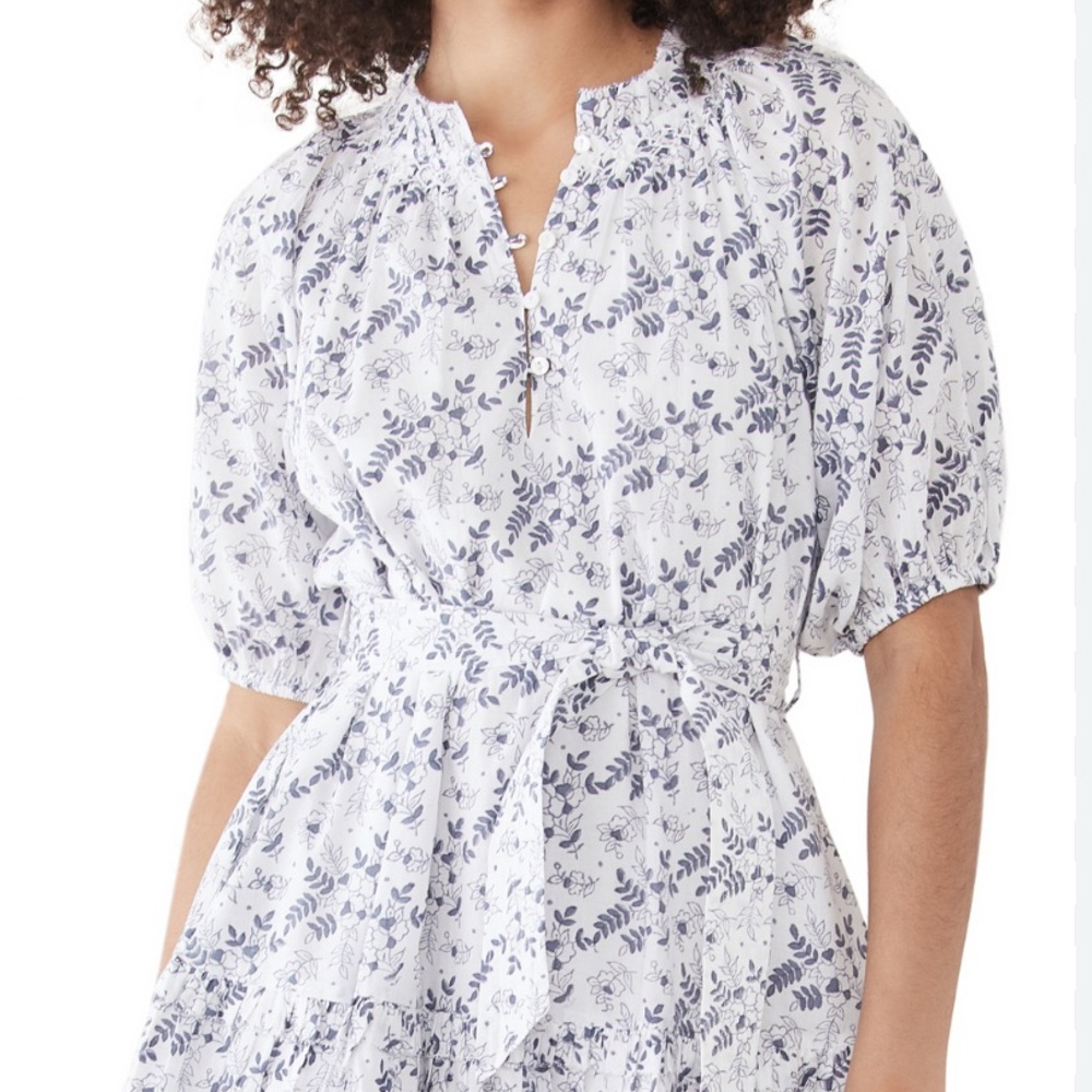 Cleobella Cotton Floral Puff Sleeve Dress